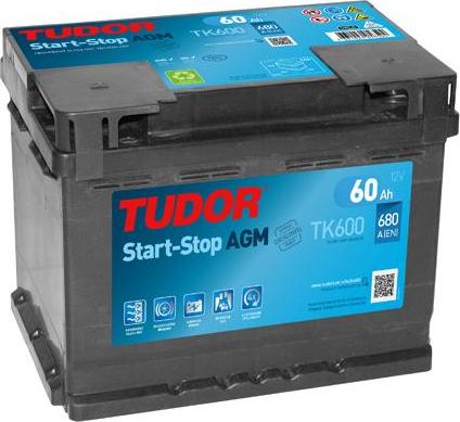 Tudor TK600 - Startera akumulatoru baterija autodraugiem.lv
