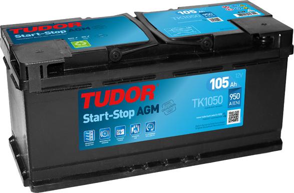 Tudor TK1050 - Startera akumulatoru baterija autodraugiem.lv