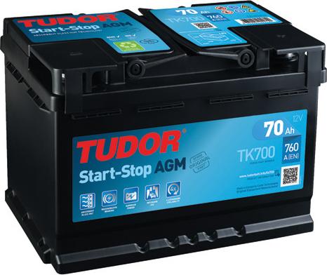 Tudor TK700 - Startera akumulatoru baterija autodraugiem.lv
