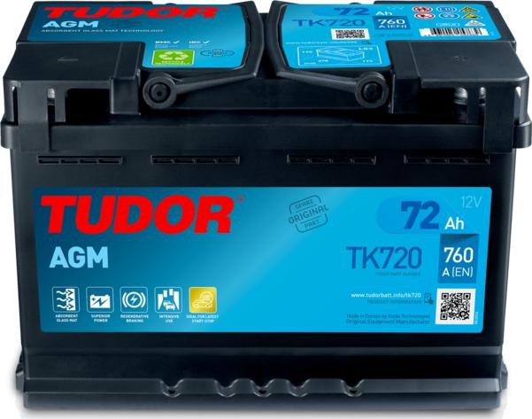 Tudor TK720 - Startera akumulatoru baterija autodraugiem.lv