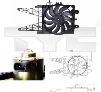 TYC 809-0008 - Ventilators, Motora dzesēšanas sistēma autodraugiem.lv