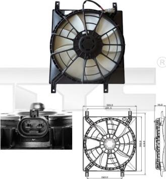 TYC 809-0015 - Ventilators, Motora dzesēšanas sistēma autodraugiem.lv