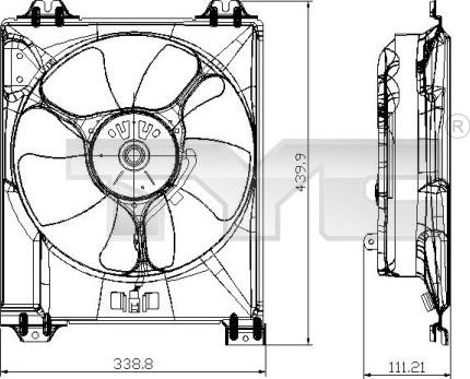 TYC 809-0016 - Ventilators, Motora dzesēšanas sistēma autodraugiem.lv