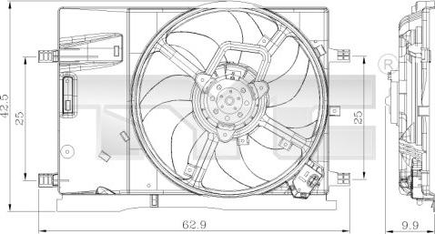 TYC 809-0018 - Ventilators, Motora dzesēšanas sistēma autodraugiem.lv