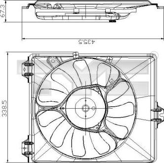 TYC 809-0017 - Ventilators, Motora dzesēšanas sistēma autodraugiem.lv