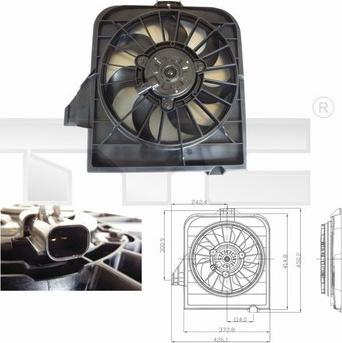 TYC 804-0003 - Ventilators, Motora dzesēšanas sistēma autodraugiem.lv