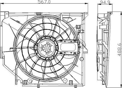 TYC 803-0005 - Ventilators, Motora dzesēšanas sistēma autodraugiem.lv