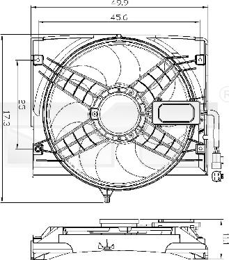 TYC 803-0011 - Ventilators, Motora dzesēšanas sistēma autodraugiem.lv