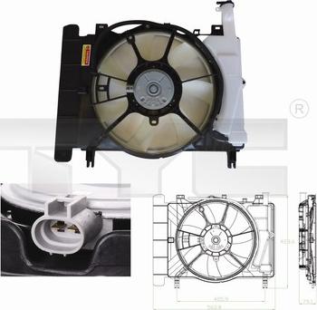 TYC 836-0018 - Ventilators, Motora dzesēšanas sistēma autodraugiem.lv