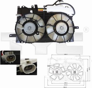 TYC 836-0017 - Ventilators, Motora dzesēšanas sistēma autodraugiem.lv