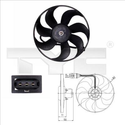 TYC 837-0003 - Ventilators, Motora dzesēšanas sistēma autodraugiem.lv