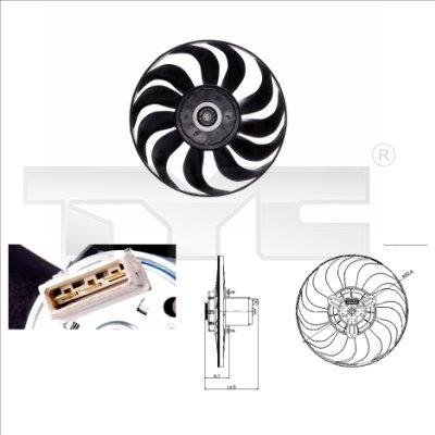 TYC 837-0019 - Ventilators, Motora dzesēšanas sistēma autodraugiem.lv