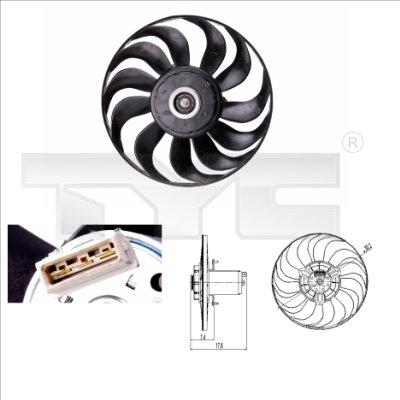 TYC 837-0012 - Ventilators, Motora dzesēšanas sistēma autodraugiem.lv
