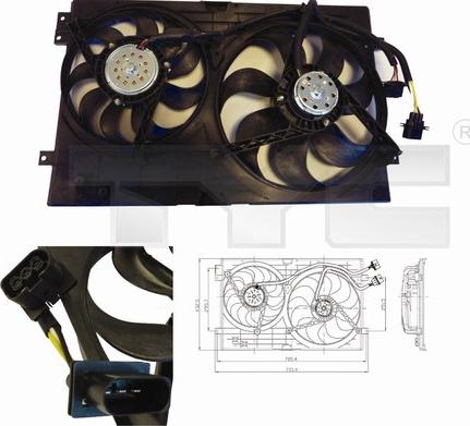 TYC 837-0024 - Ventilators, Motora dzesēšanas sistēma autodraugiem.lv
