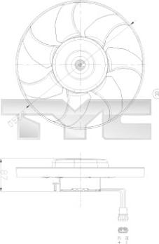 TYC 837-0025 - Ventilators, Motora dzesēšanas sistēma autodraugiem.lv