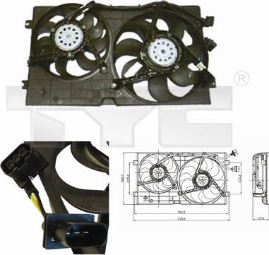 TYC 837-0023 - Ventilators, Motora dzesēšanas sistēma autodraugiem.lv