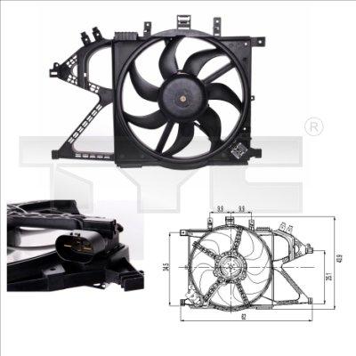 TYC 825-0007 - Ventilators, Motora dzesēšanas sistēma autodraugiem.lv