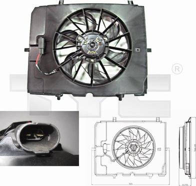 TYC 821-0002 - Ventilators, Motora dzesēšanas sistēma autodraugiem.lv