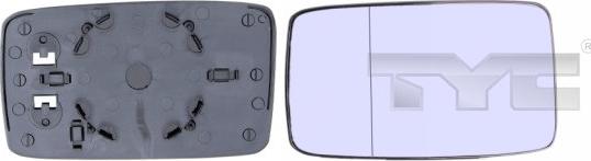 TYC 331-0004-1 - Spoguļstikls, Ārējais atpakaļskata spogulis autodraugiem.lv