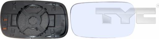 TYC 337-0031-1 - Spoguļstikls, Ārējais atpakaļskata spogulis autodraugiem.lv