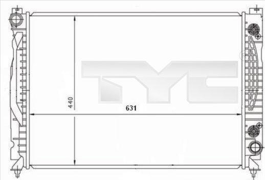 TYC 702-0001 - Radiators, Motora dzesēšanas sistēma autodraugiem.lv