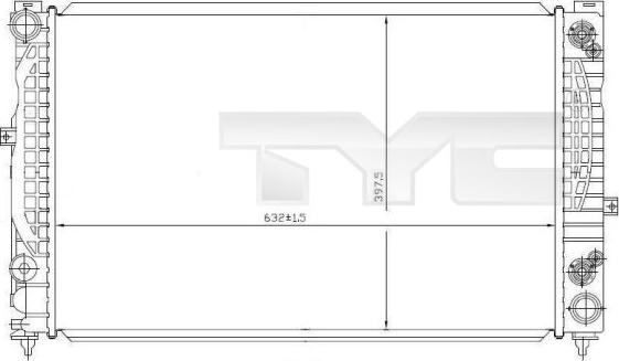 TYC 702-0008 - Radiators, Motora dzesēšanas sistēma autodraugiem.lv