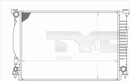 TYC 702-0013 - Radiators, Motora dzesēšanas sistēma autodraugiem.lv