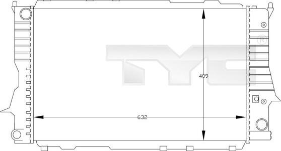 TYC 702-0030 - Radiators, Motora dzesēšanas sistēma autodraugiem.lv