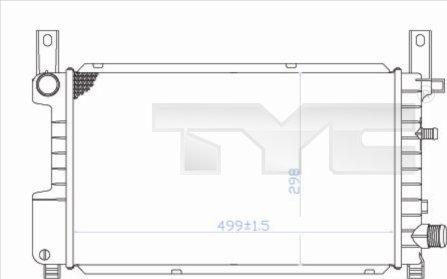 TYC 710-0049 - Radiators, Motora dzesēšanas sistēma autodraugiem.lv