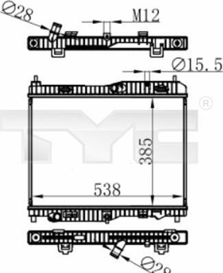 TYC 710-0059 - Radiators, Motora dzesēšanas sistēma autodraugiem.lv