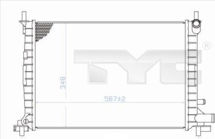 TYC 710-0051 - Radiators, Motora dzesēšanas sistēma autodraugiem.lv