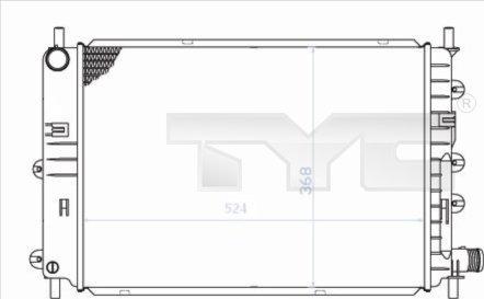 TYC 710-0034 - Radiators, Motora dzesēšanas sistēma autodraugiem.lv