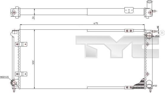 TYC 737-0059 - Radiators, Motora dzesēšanas sistēma autodraugiem.lv