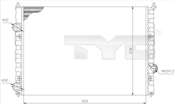 TYC 737-0036 - Radiators, Motora dzesēšanas sistēma autodraugiem.lv