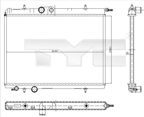 TYC 726-0007 - Radiators, Motora dzesēšanas sistēma autodraugiem.lv