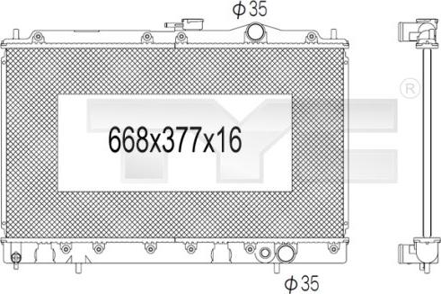 TYC 723-1016 - Radiators, Motora dzesēšanas sistēma autodraugiem.lv