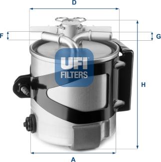 UFI 55.430.00 - Degvielas filtrs autodraugiem.lv