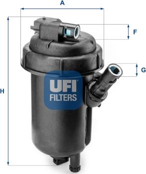UFI 55.152.00 - Degvielas filtrs autodraugiem.lv