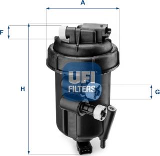 UFI 55.108.00 - Degvielas filtrs autodraugiem.lv