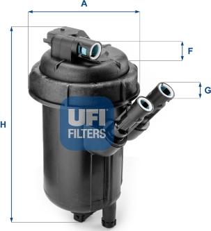 UFI 55.114.00 - Degvielas filtrs autodraugiem.lv