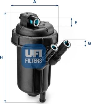 UFI 55.116.00 - Degvielas filtrs autodraugiem.lv