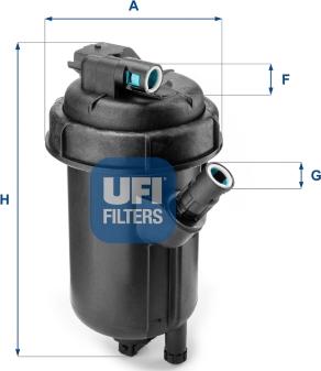 UFI 55.134.00 - Degvielas filtrs autodraugiem.lv