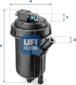 UFI 55.125.00 - Degvielas filtrs autodraugiem.lv