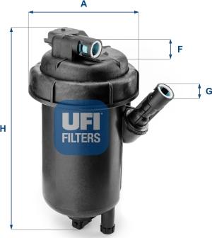 UFI 55.120.00 - Degvielas filtrs autodraugiem.lv