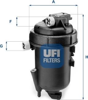 UFI 55.179.00 - Degvielas filtrs autodraugiem.lv