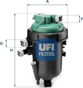 UFI 55.178.00 - Degvielas filtrs autodraugiem.lv