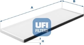 UFI 53.447.00 - Filtrs, Salona telpas gaiss autodraugiem.lv