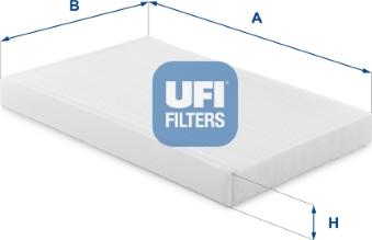 UFI 53.454.00 - Filtrs, Salona telpas gaiss autodraugiem.lv