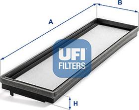 UFI 53.437.00 - Filtrs, Salona telpas gaiss autodraugiem.lv