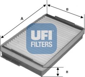 UFI 53.139.00 - Filtrs, Salona telpas gaiss autodraugiem.lv